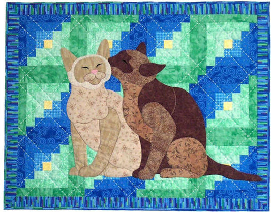 Cabin Cats Quilt SCN-2051e - Downloadable Pattern