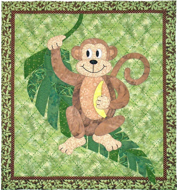 Mortimer Monkey Quilt Pattern SCN-2056 - Paper Pattern