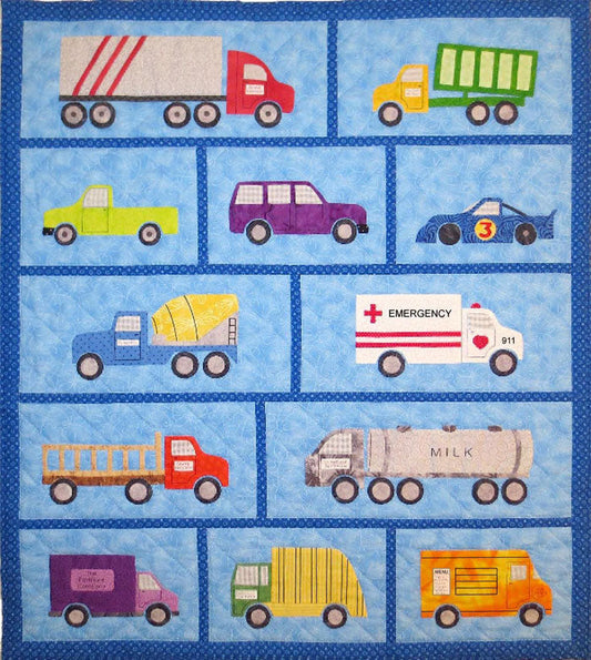 Just Trucks Quilt SCN-2065e - Downloadable Pattern