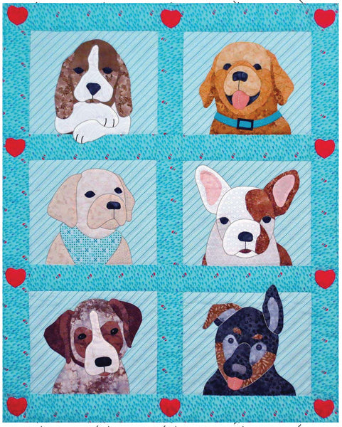 Puppy Love Quilt SCN-2080e - Downloadable Pattern