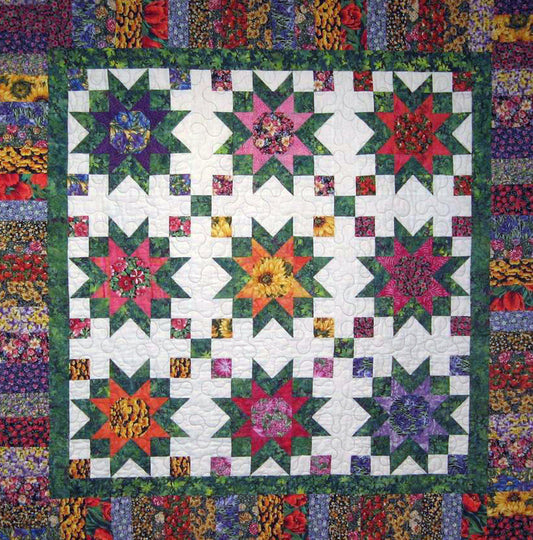 My Garden Went Wild Quilt Pattern SM-101 - Paper Pattern