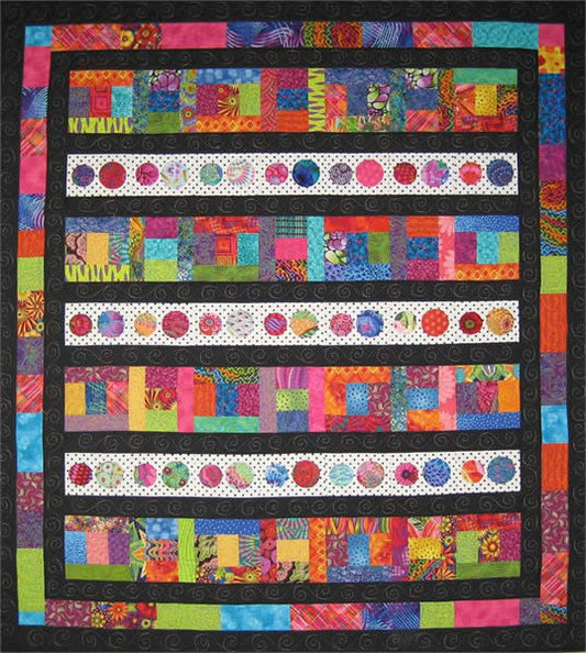 My Scraps Went Wild Quilt SM-106e - Downloadable Pattern