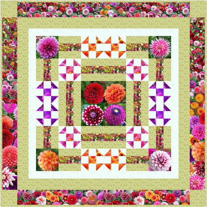 A Walk in the Garden Quilt SM-153e - Downloadable Pattern