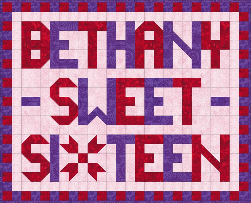 Quilted Messages (Make your own) Wall Hanging SP-201e - Downloadable Pattern