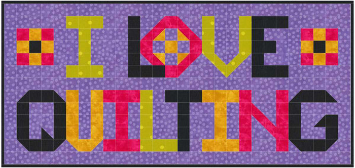 I Love Quilting Quilt SP-206e - Downloadable Pattern