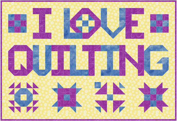 I Love Quilting Quilt SP-206e - Downloadable Pattern