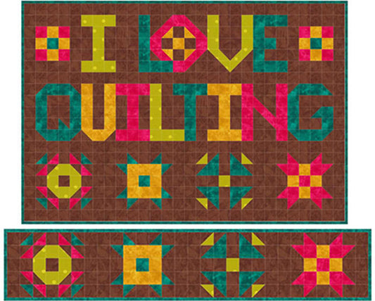 I Love Quilting Quilt Pattern SP-206 - Paper Pattern