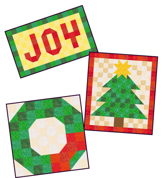 Three Christmas Wall Hangings Pattern SP-226 - Paper Pattern