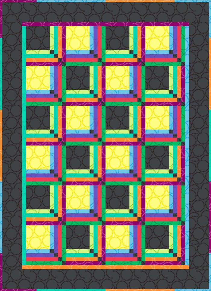 Tropical Punch Quilt TL-15e - Downloadable Pattern