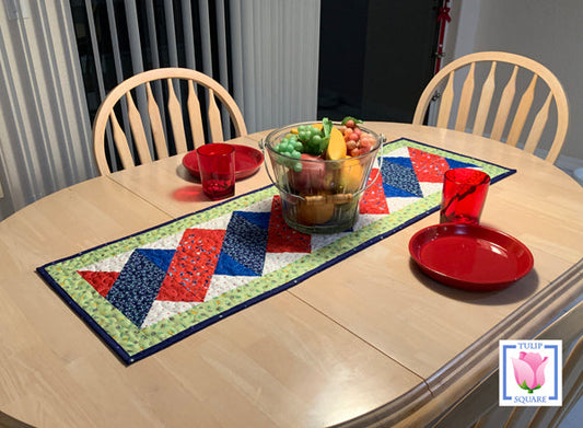 Ribbon Twist Table Runner TS-576e - Downloadable Pattern