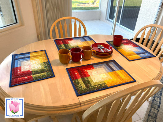 Four Square Meals Placemat Set TS-579e - Downloadable Pattern