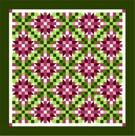 Wild Irish Rose Quilt Pattern TTQ-101 - Paper Pattern