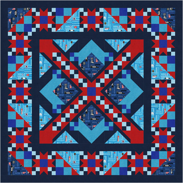 Town Heroes Quilt TTQ-115e - Downloadable Pattern