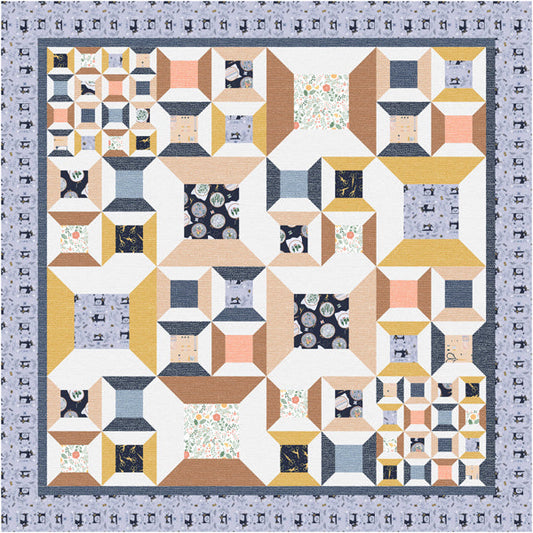 Bobbin Away Quilt TTQ-127e - Downloadable Pattern