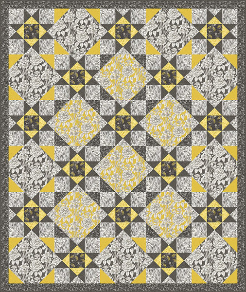 Le Jardin de Marguerite Quilt TWW-0601e - Downloadable Pattern