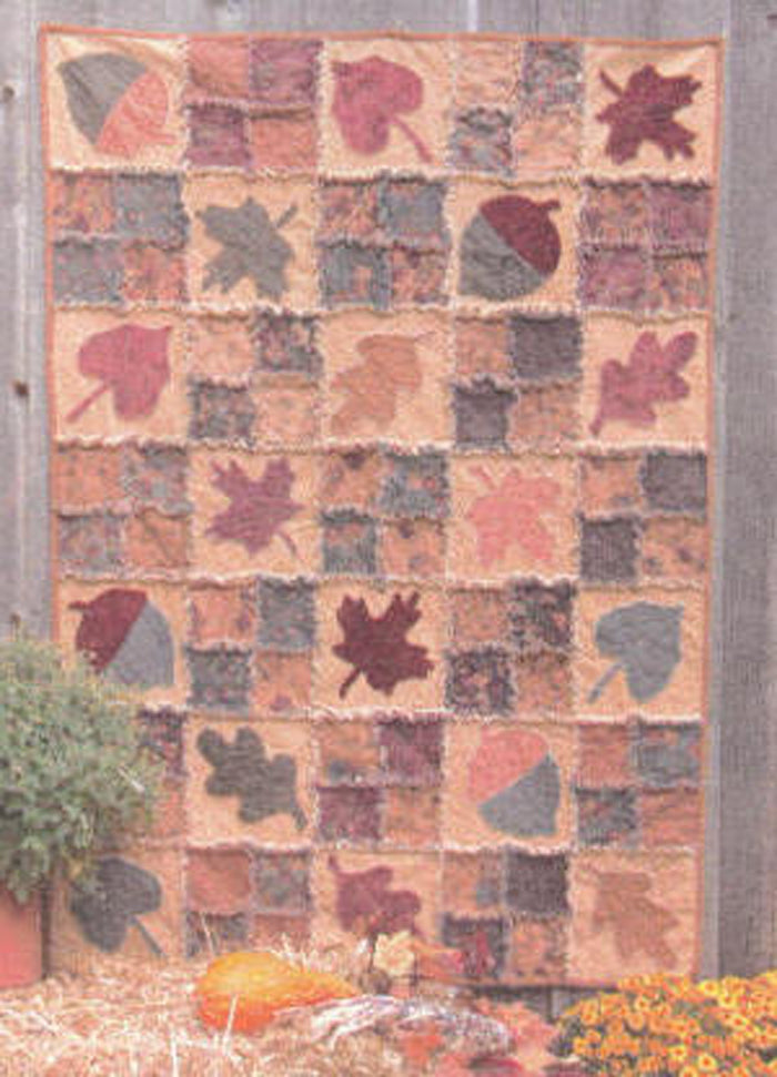 Autumn Rag Quilt UCQ-02e - Downloadable Pattern