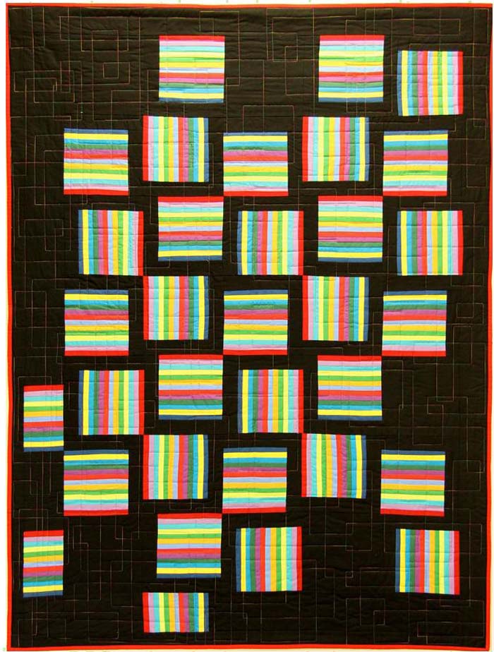 Electric Rails Quilt Pattern UCQ-P41 - Paper Pattern