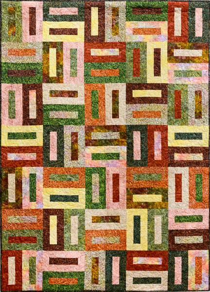 Batik Bricks Quilt UCQ-P67e - Downloadable Pattern