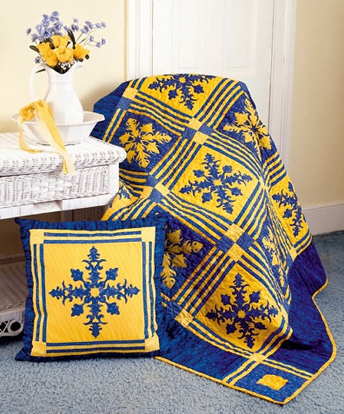 In Praise of Blue & Yellow Quilt YF-114e - Downloadable Pattern