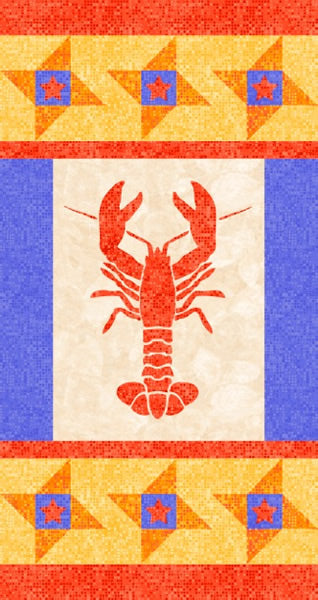 Maine Lobster Quilt Pattern YF-117 - Paper Pattern